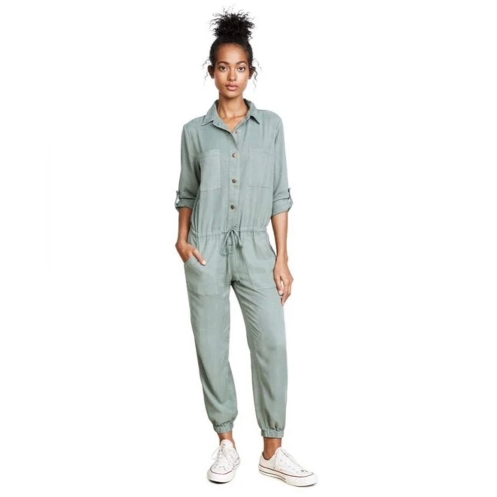 Young Fabulous & Broke Clothing Lane Jumpsuit in Olive Green, size XS
